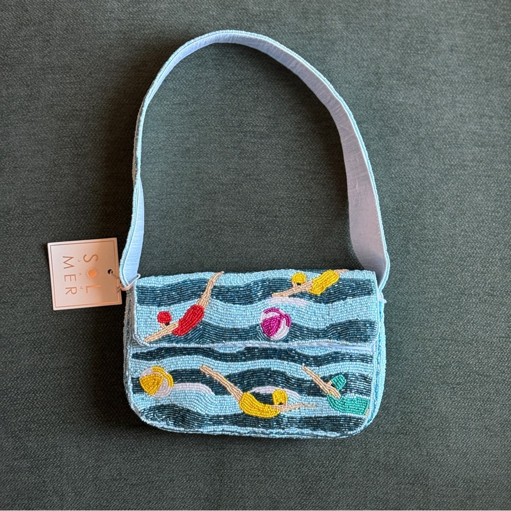 NWT Viral Beaded Swimmers bag by Sol and Mer 🩱